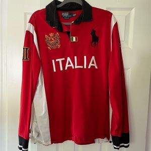 XL Vintage Italia Rugby Long-Sleeve Shirt by Ralph Lauren